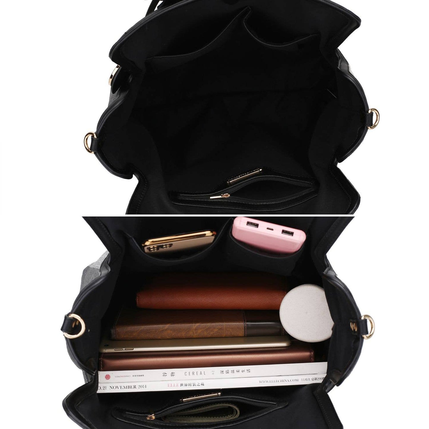 MKF SKY COMBO OVERSIZE TOTE-WRISTLET INCLUDED