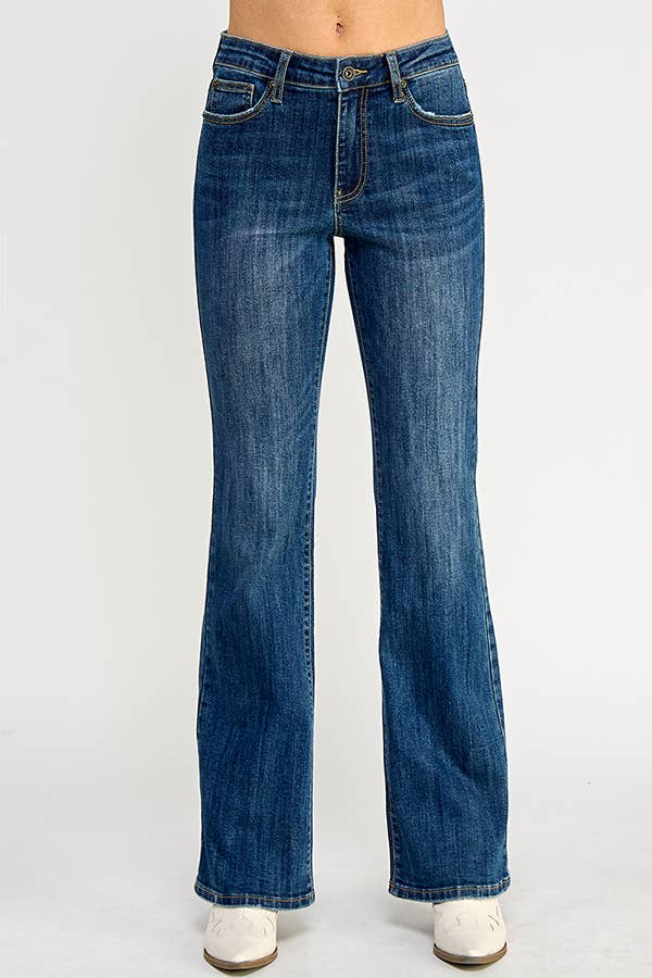 MID RISE SKINNY BOOT CUT