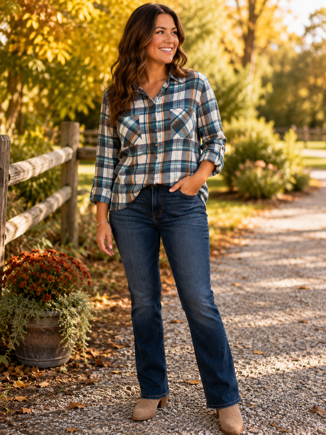 AUTUMN SKIES PLAID