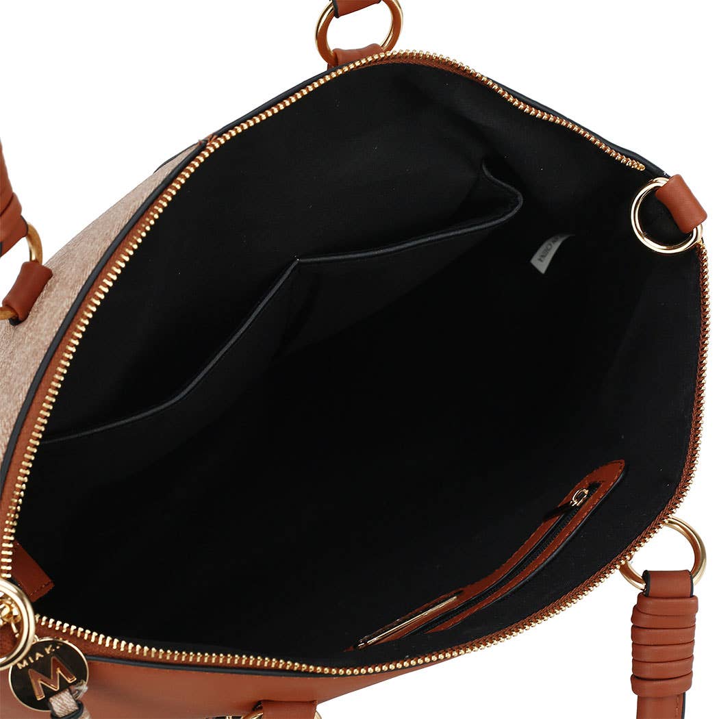 MKF PINK SATCHEL-WRISTLET INCLUDED