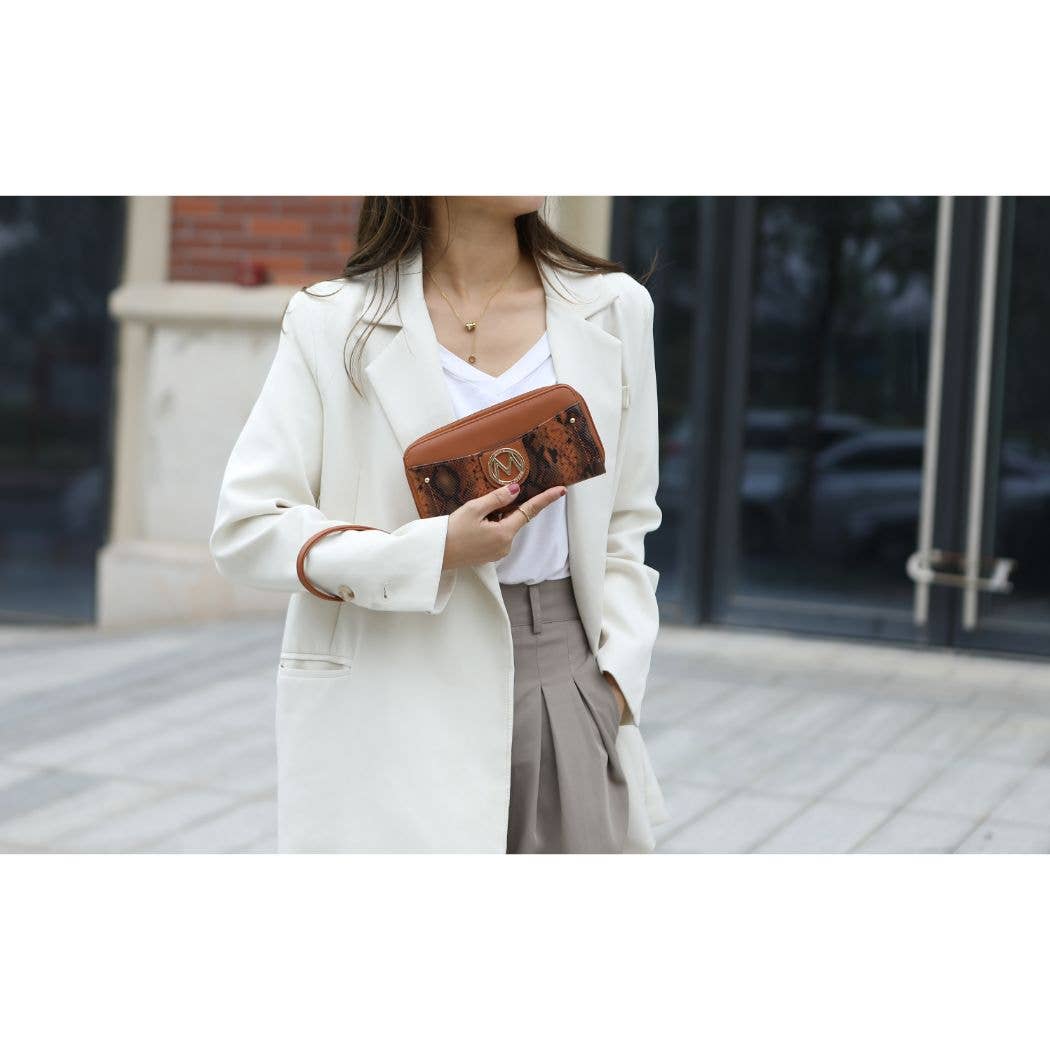 MKF BEIGE FRIDA SATCHEL-WALLET INCLUDED
