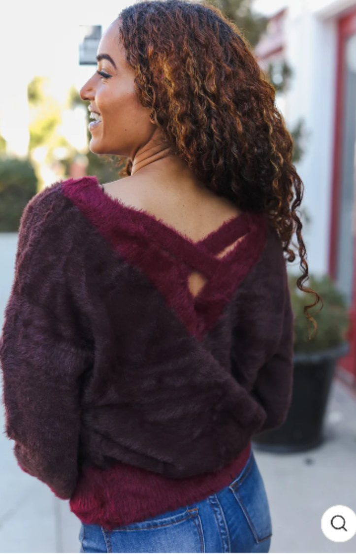 WINES V NECK SUPER SOFT SWEATER
