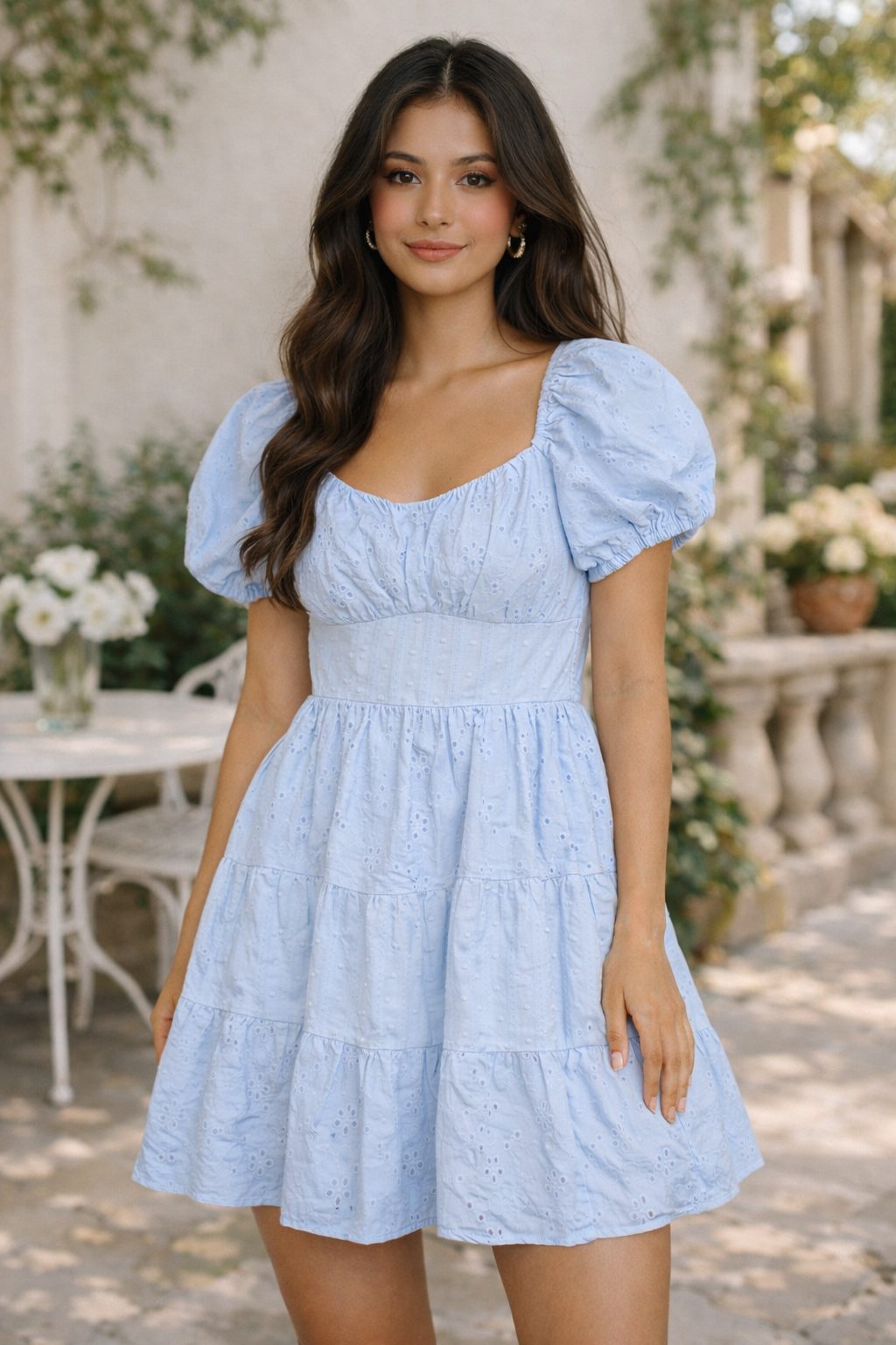 SWEET SERENITY EYELET DRESS