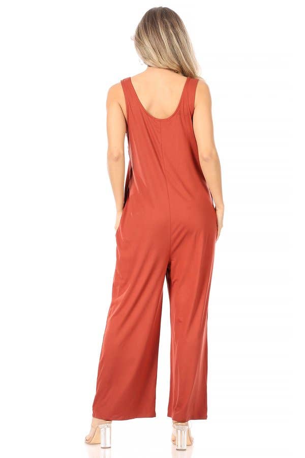 BLACK KNIT SLEEVELESS JUMPSUIT