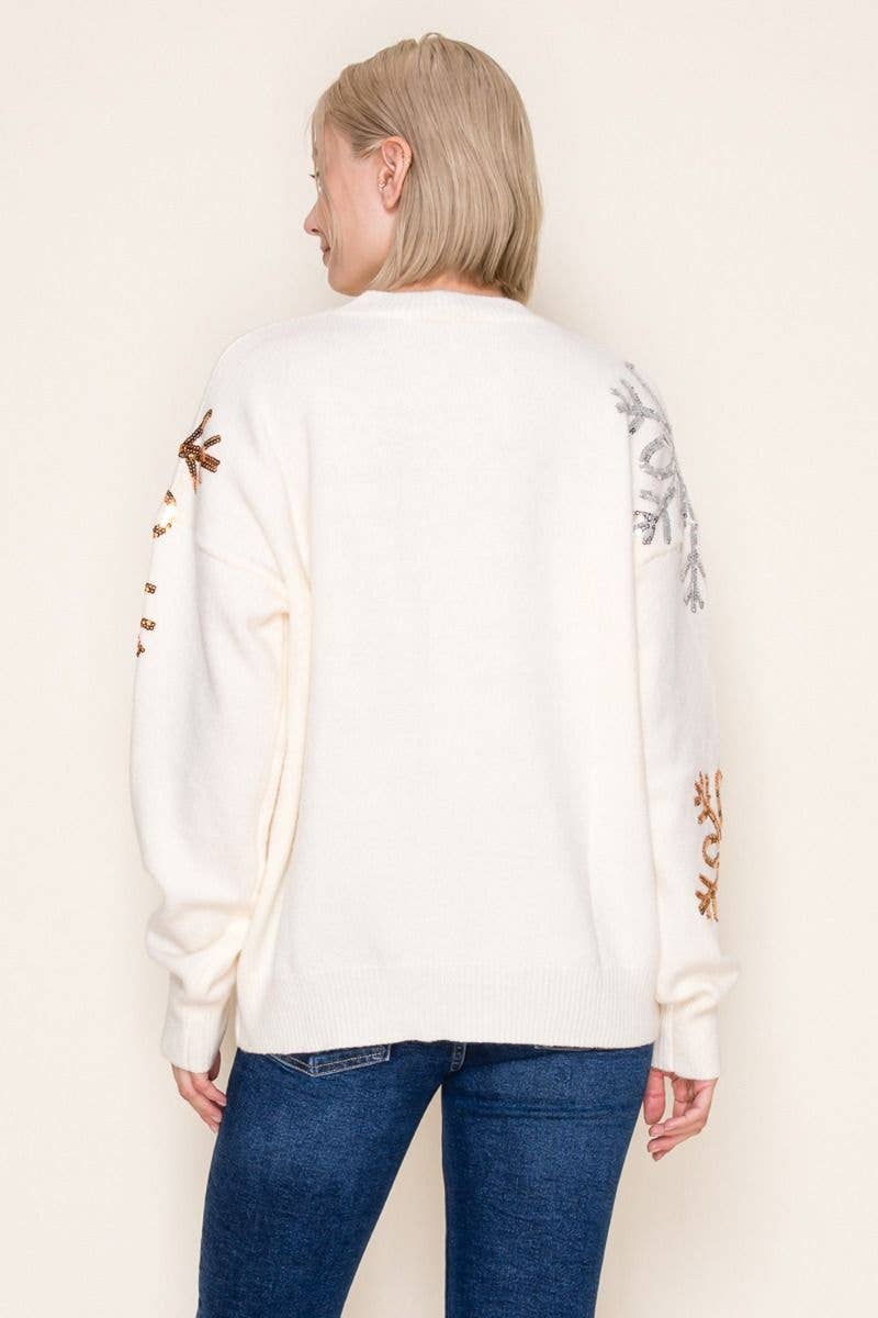 MISSY & PLUS IVORY SNOWFLAKE