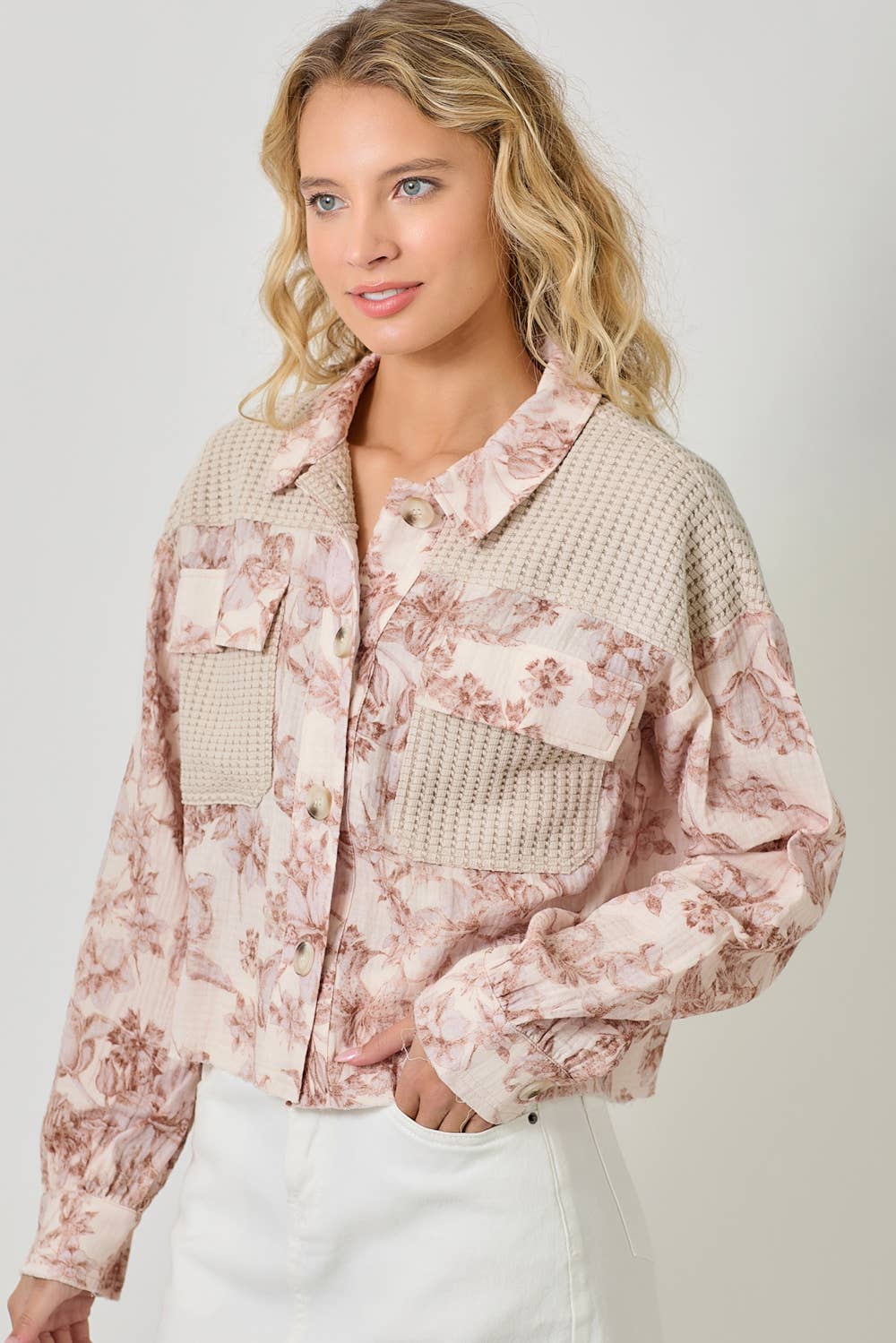 CAPPUCCINO MIXED MEDIA JACKET