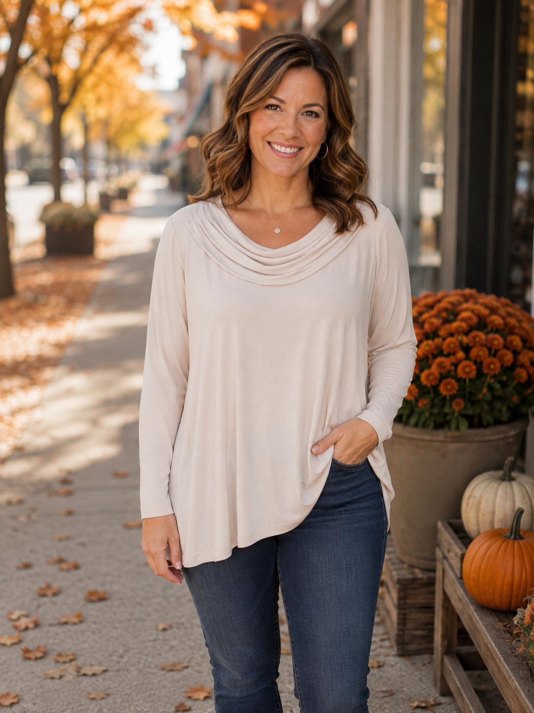 PEARL COWL