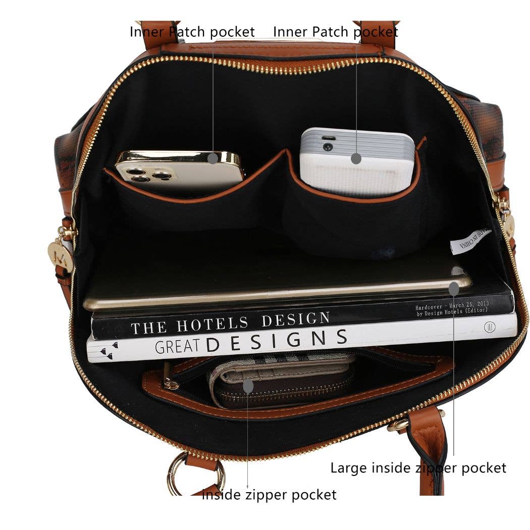 MKF BEIGE FRIDA SATCHEL-WALLET INCLUDED