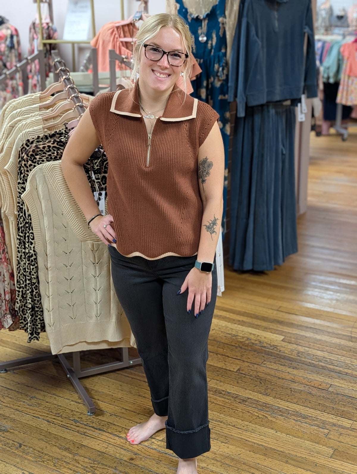 AUTUMN ESPRESSO SWEATER VEST