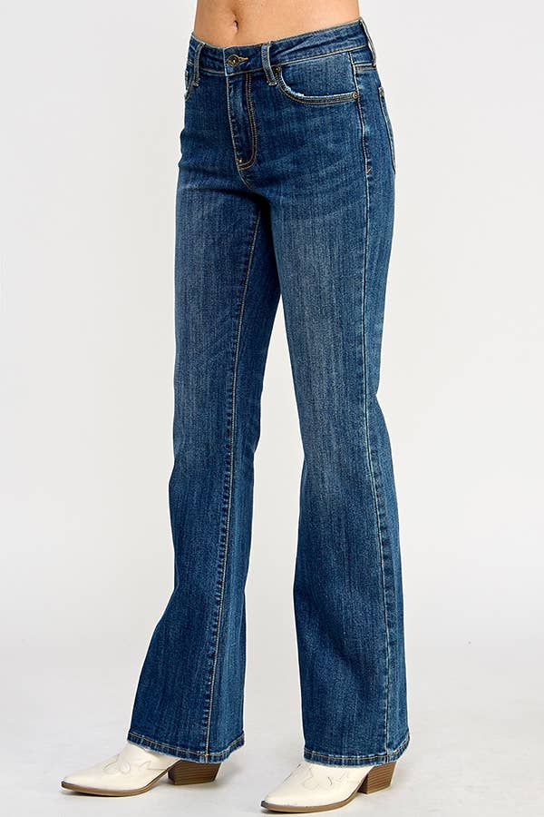 MID RISE SKINNY BOOT CUT