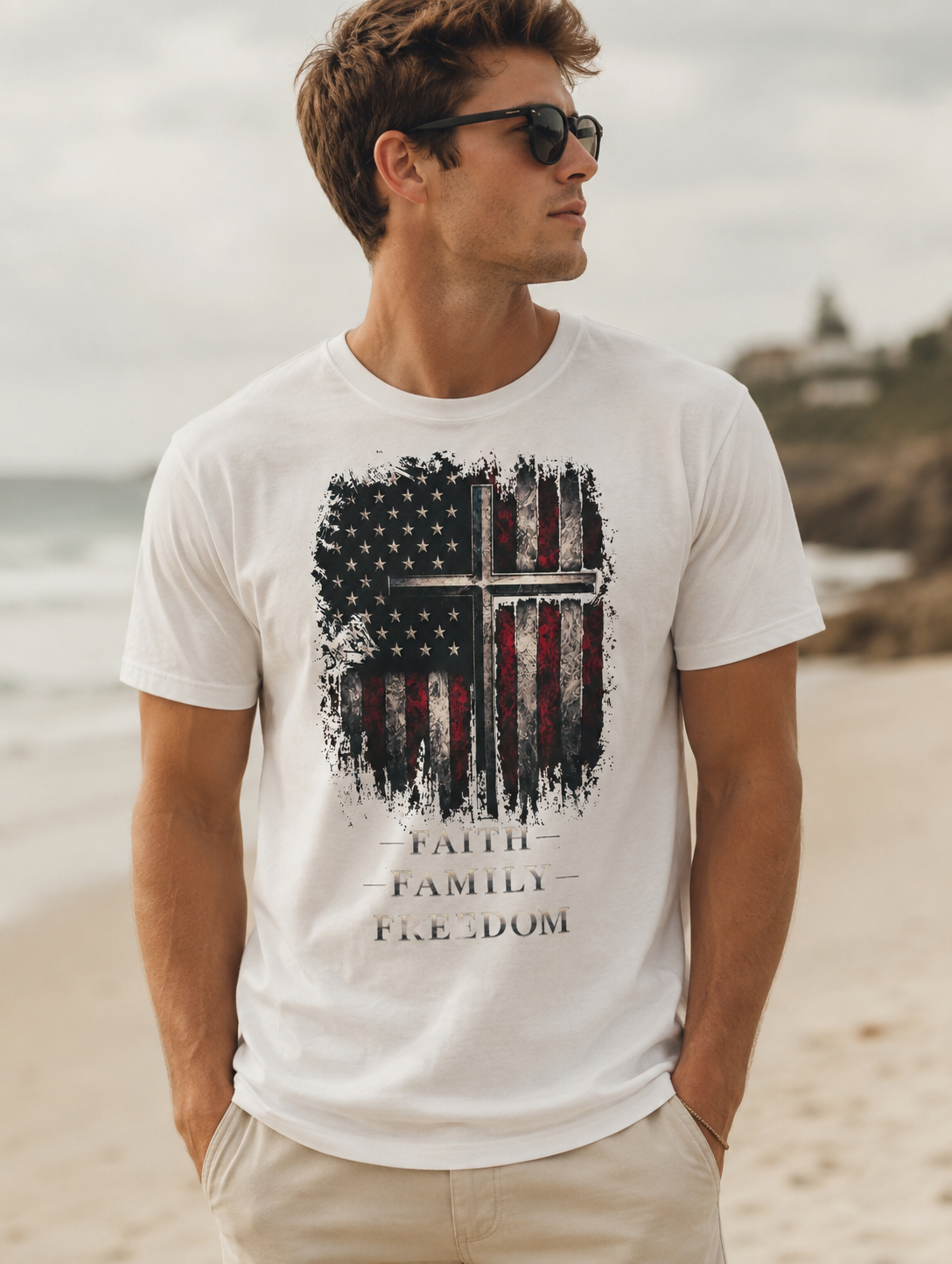 FAITH FAMILY FREEDOM TEE
