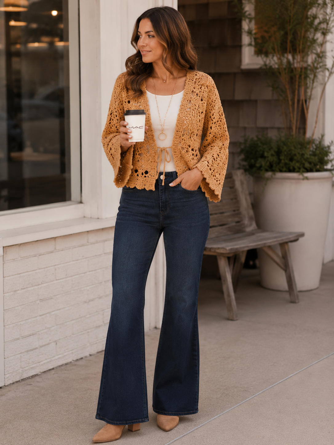 GOLDEN HOUR CROCHET CARDI