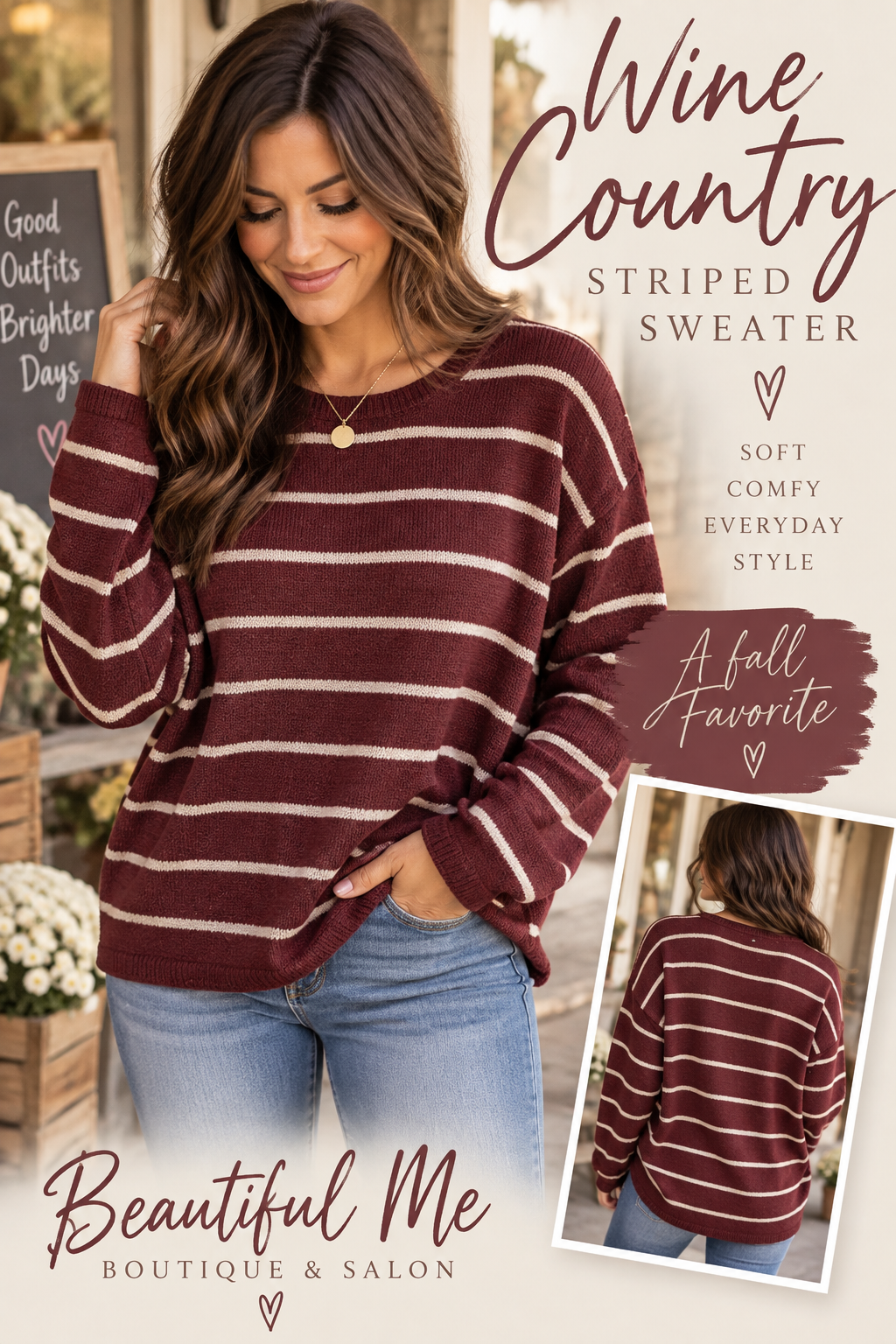 WINE COUNTRY CREWNECK SWEATER