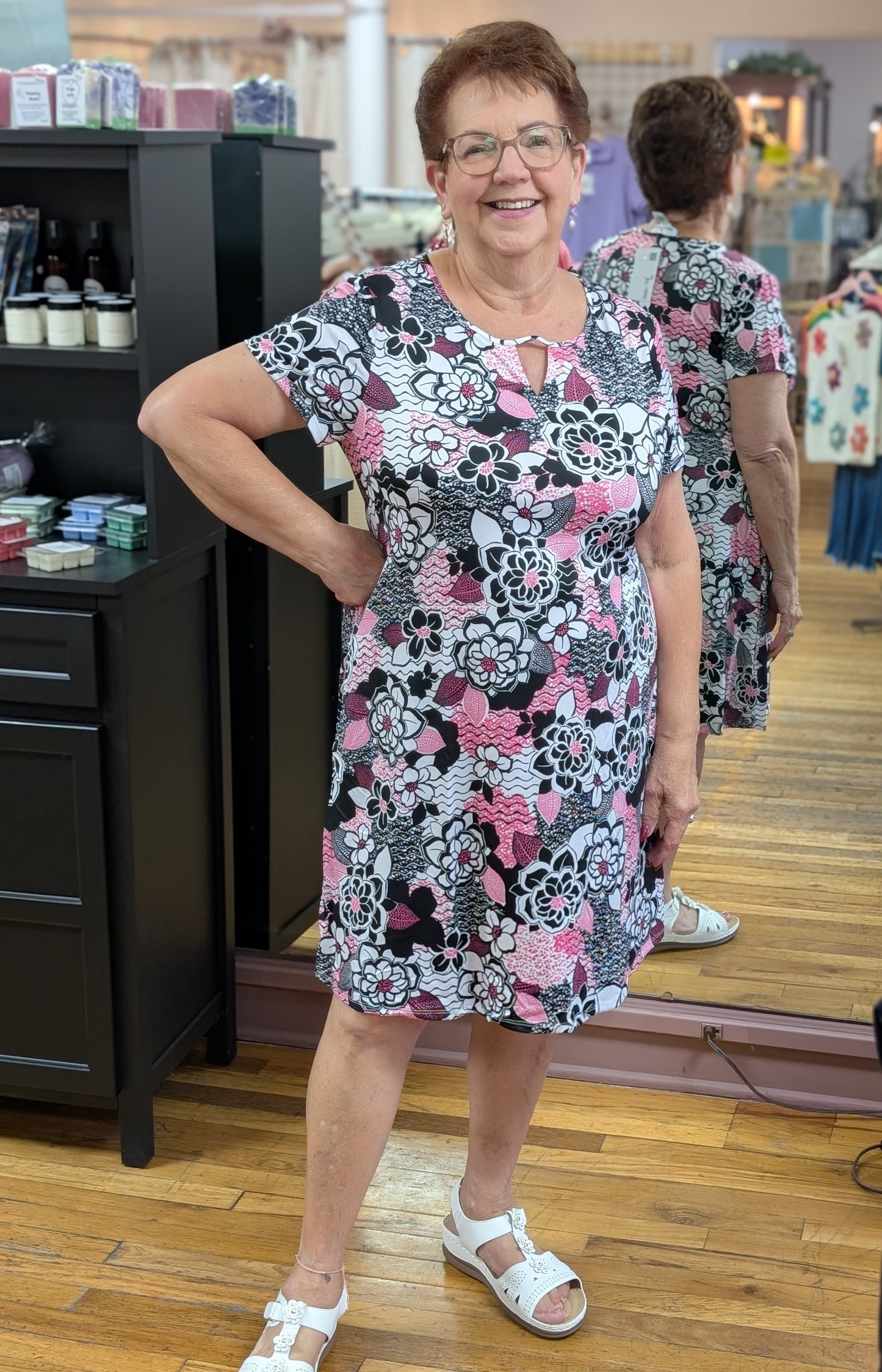 FLOWER PRINT DRESS