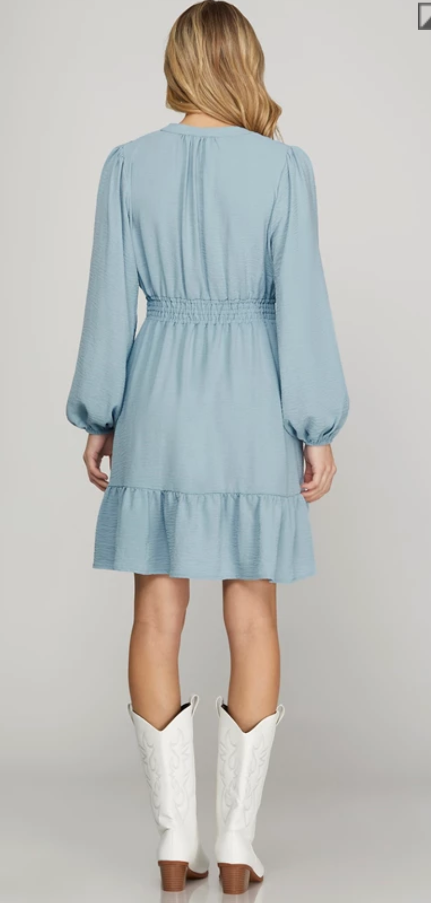 SKY WOVEN DRESS