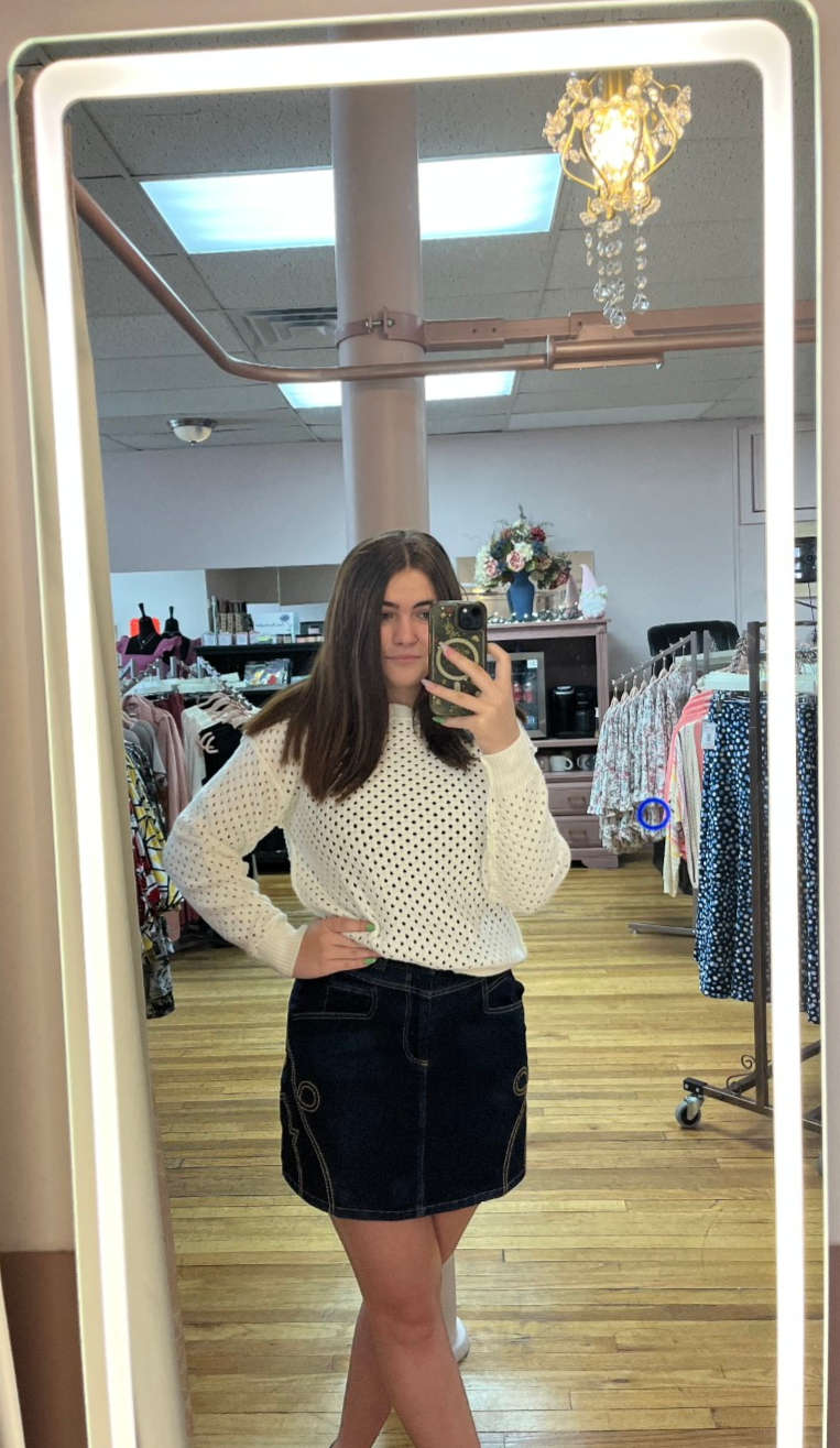 DENIM MINI SKIRT