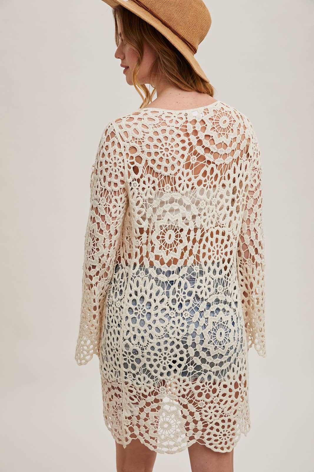 NATURAL CROCHET BEACH DRESS
