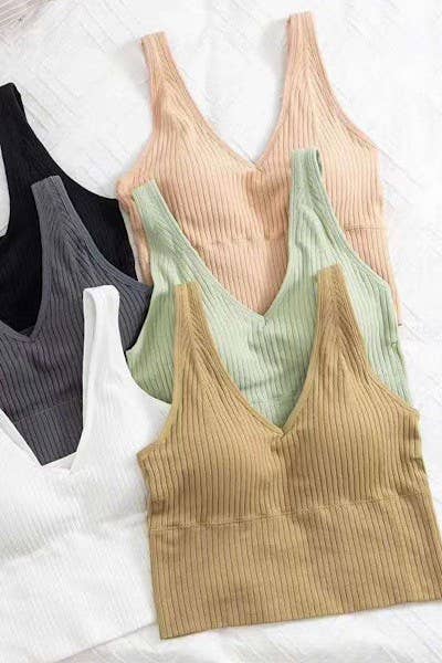 GREY CROPPED TANK