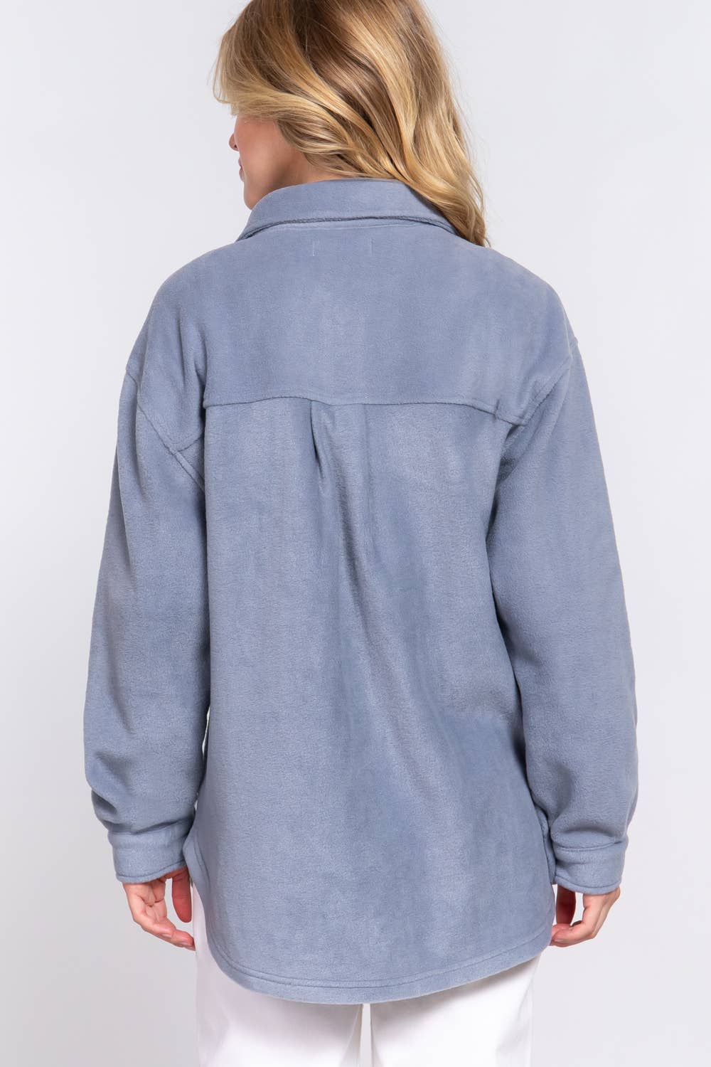 DENIM FLEECE SHACKET