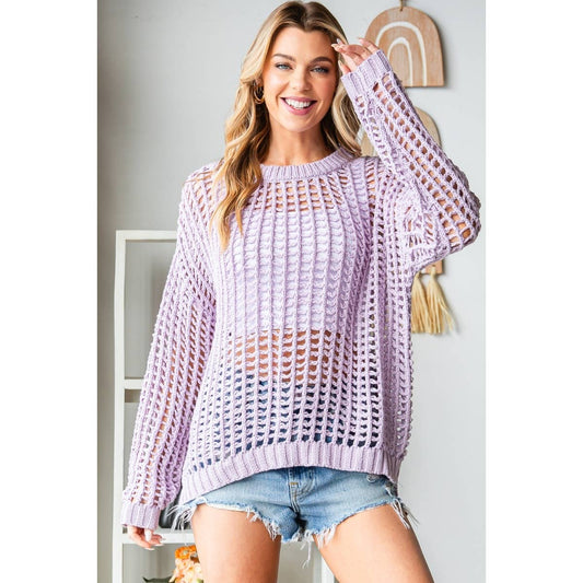 LAVENDER RELAXED SWEATER