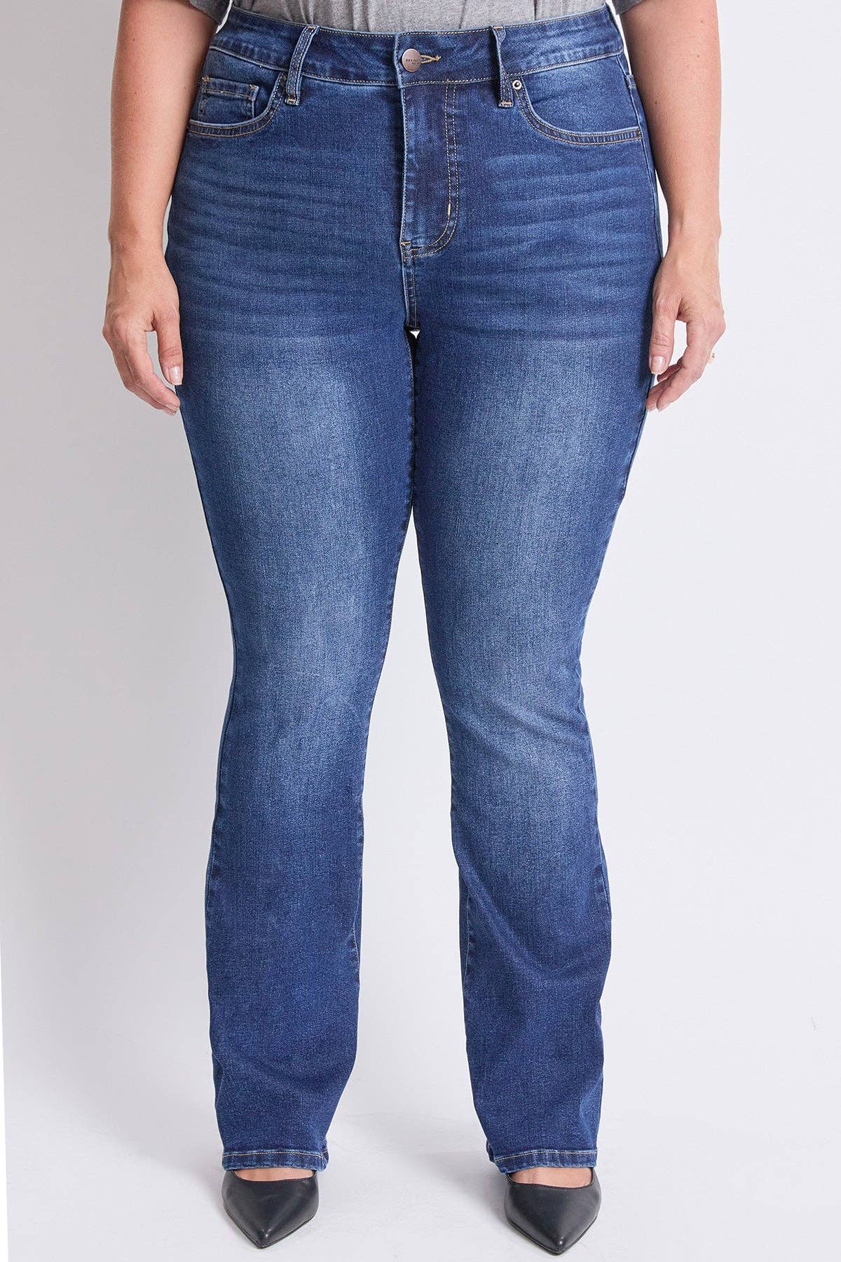 PLUS HIGH RISE BOOTCUT JEANS