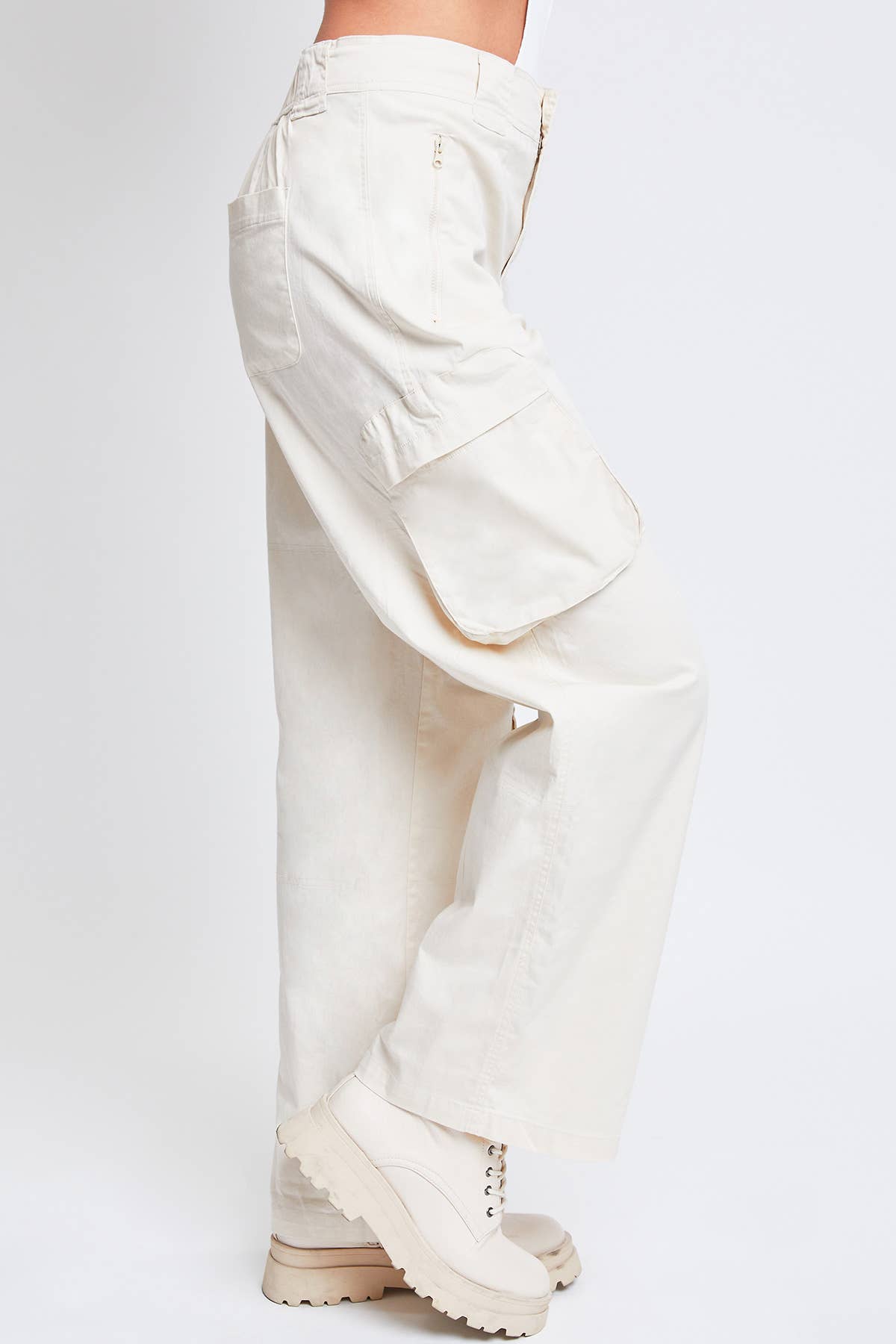 ECRU HIGH RISE CARGO