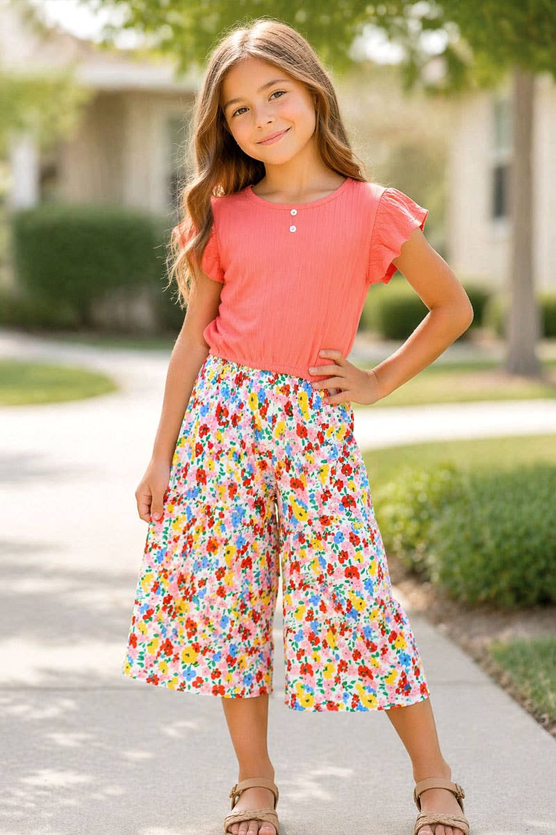 FLORAL GAUCHO SET