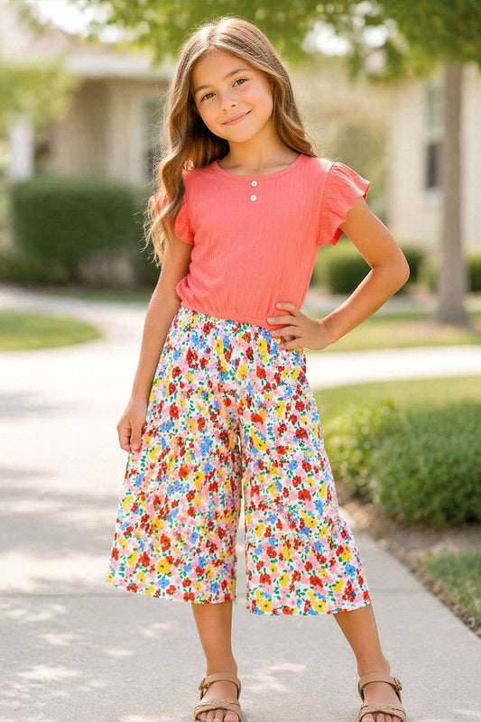 FLORAL GAUCHO SET
