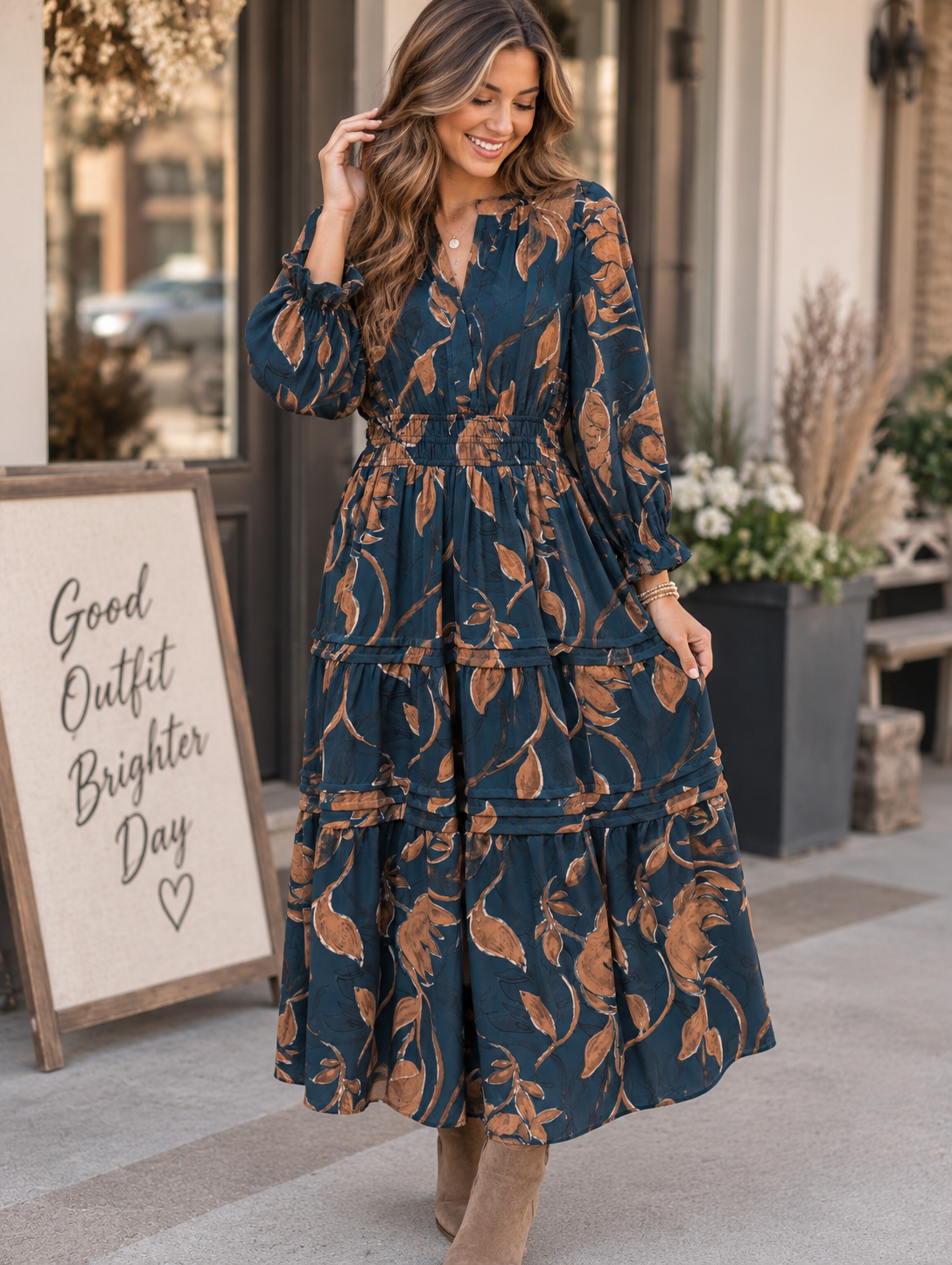 AUTUMN AFTERGLOW MAXI DRESS