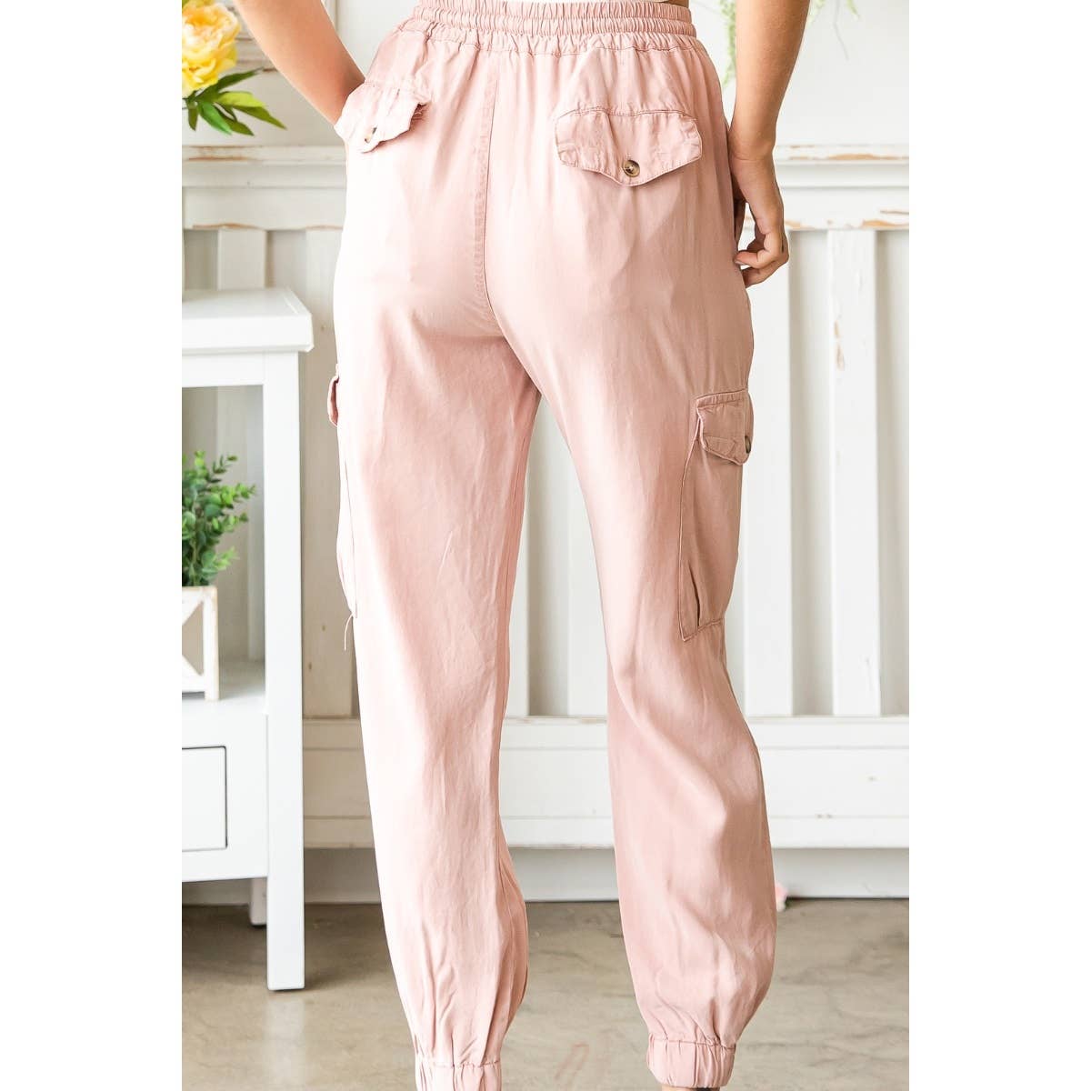 BLUSH DOUBLE POCKET JOGGER