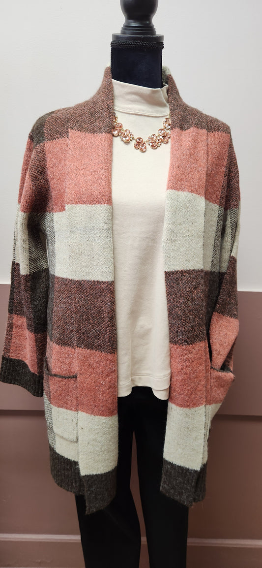 MEMORY LANE PLAID CARDIGAN