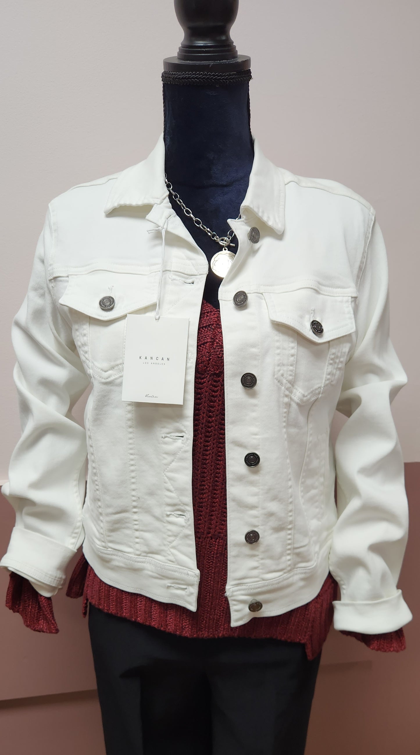 KANCAN WHITE DENIM JACKET