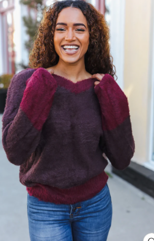 WINES V NECK SUPER SOFT SWEATER
