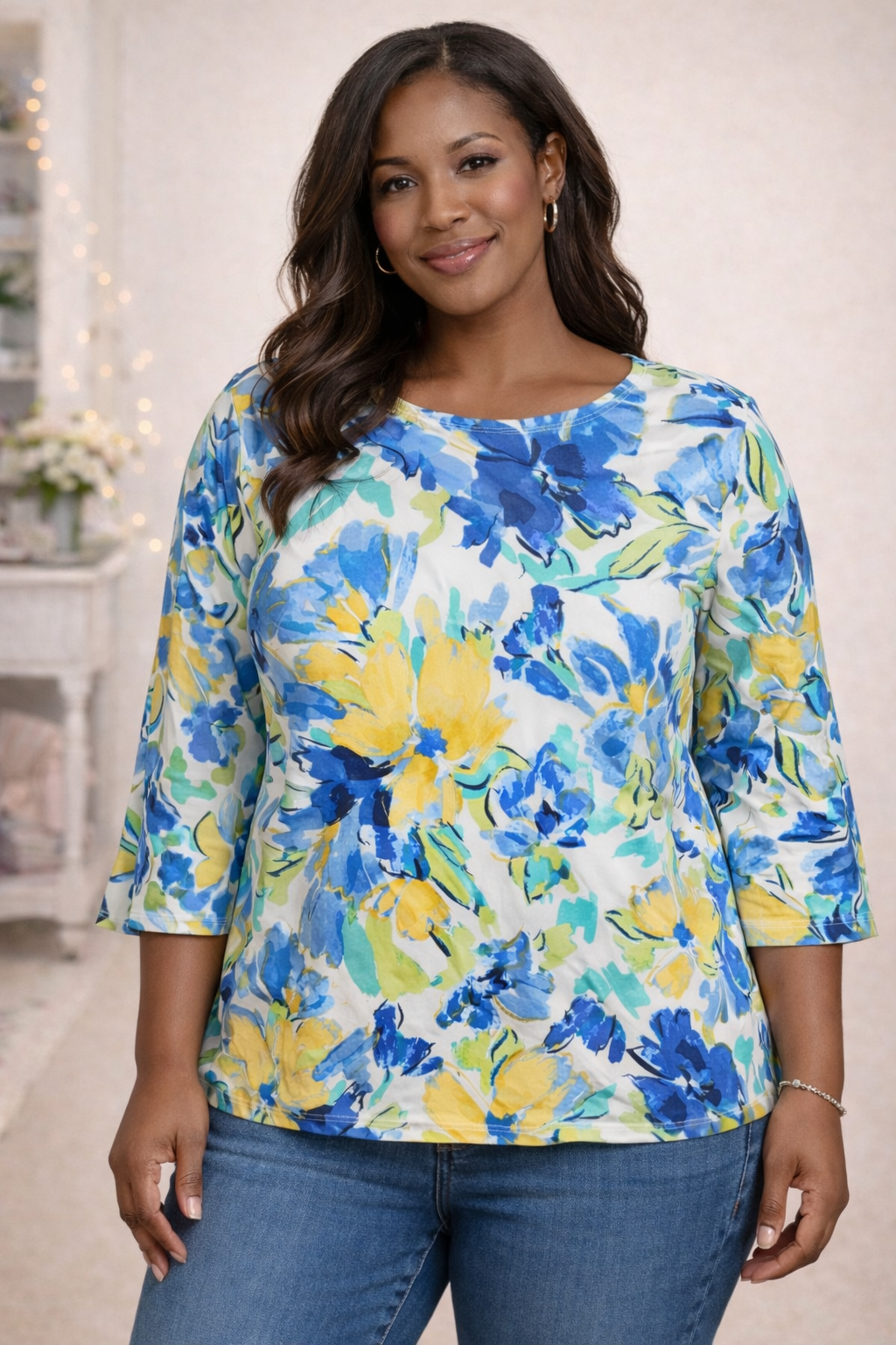 SIZE SMALL OR 2XL  3/4  SLEEVE NEW OUTLOOK