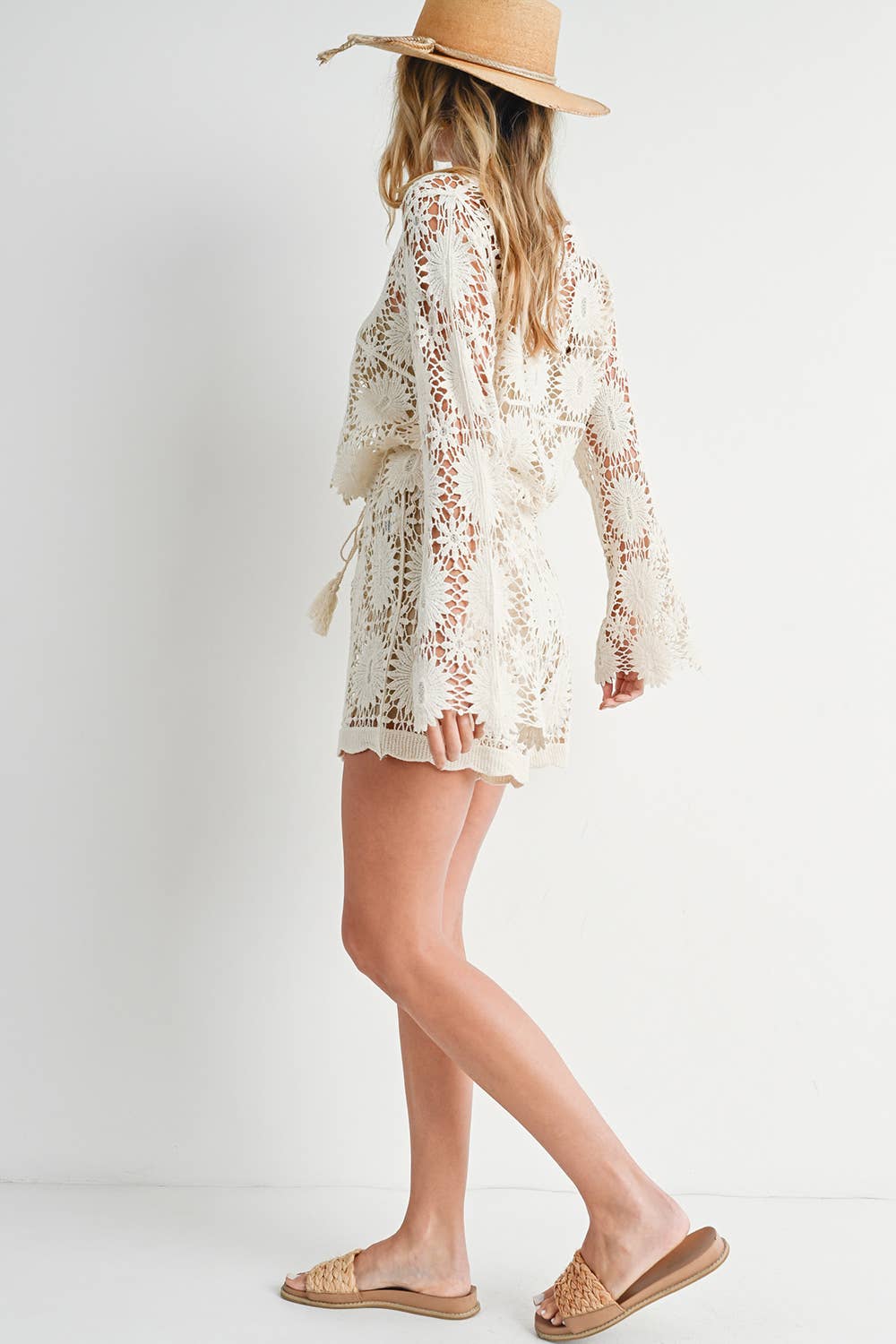 CROCHET CROPPED LONG SLEEVE