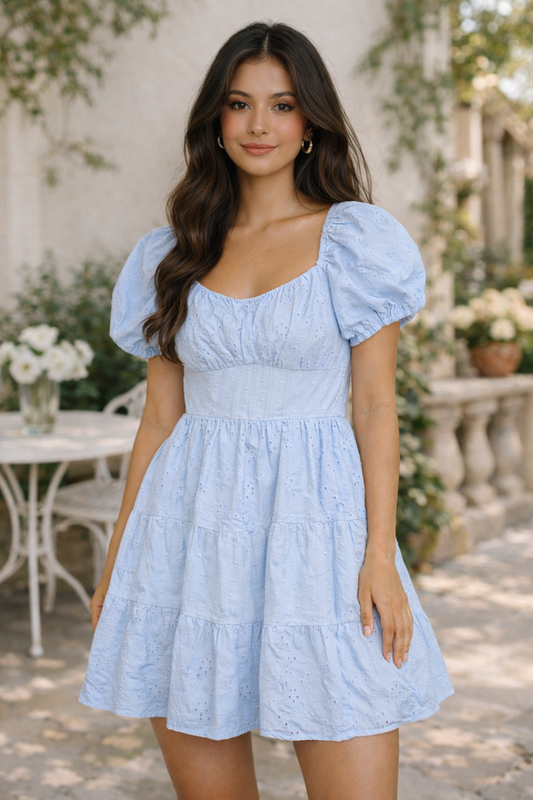 SWEET SERENITY EYELET DRESS