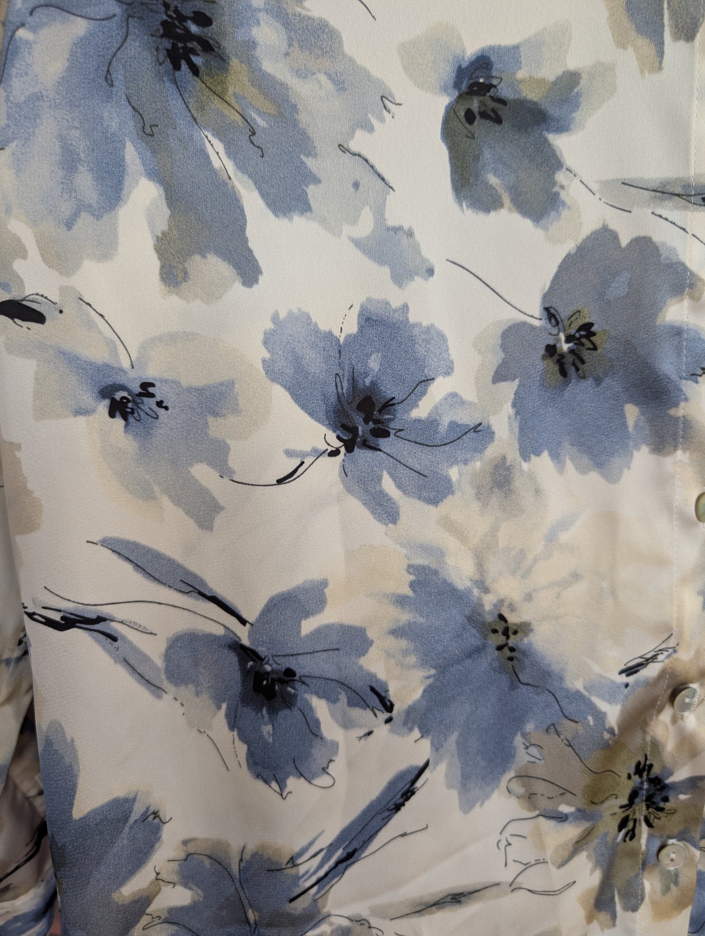 BLUE BLOOM BLOUSE
