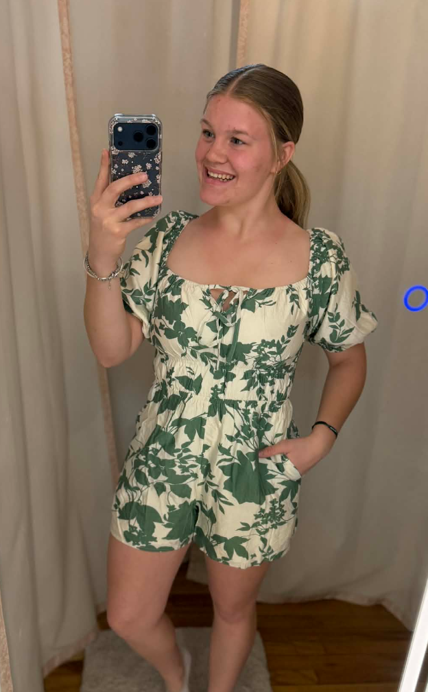 SAGE BLOOM ROMPER