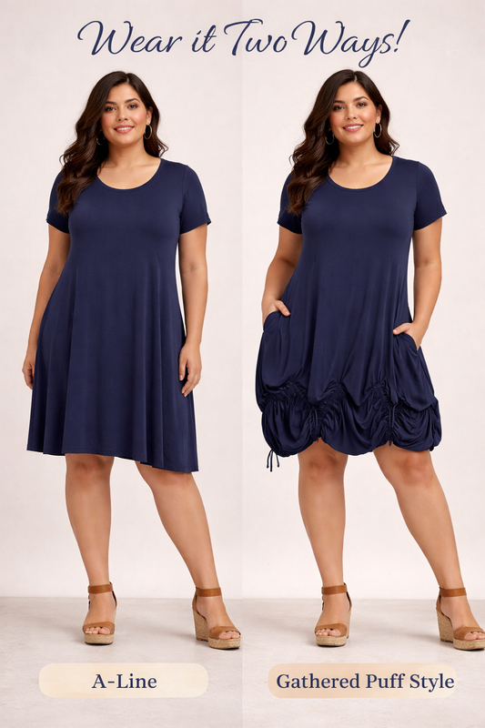 TWO WAY WONDER  A LINE DRESS