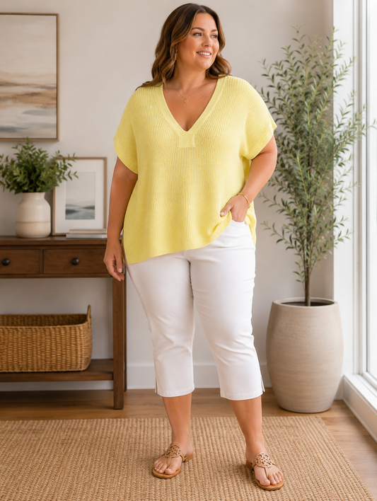SUNSHINE LIGHT KNIT SWEATER