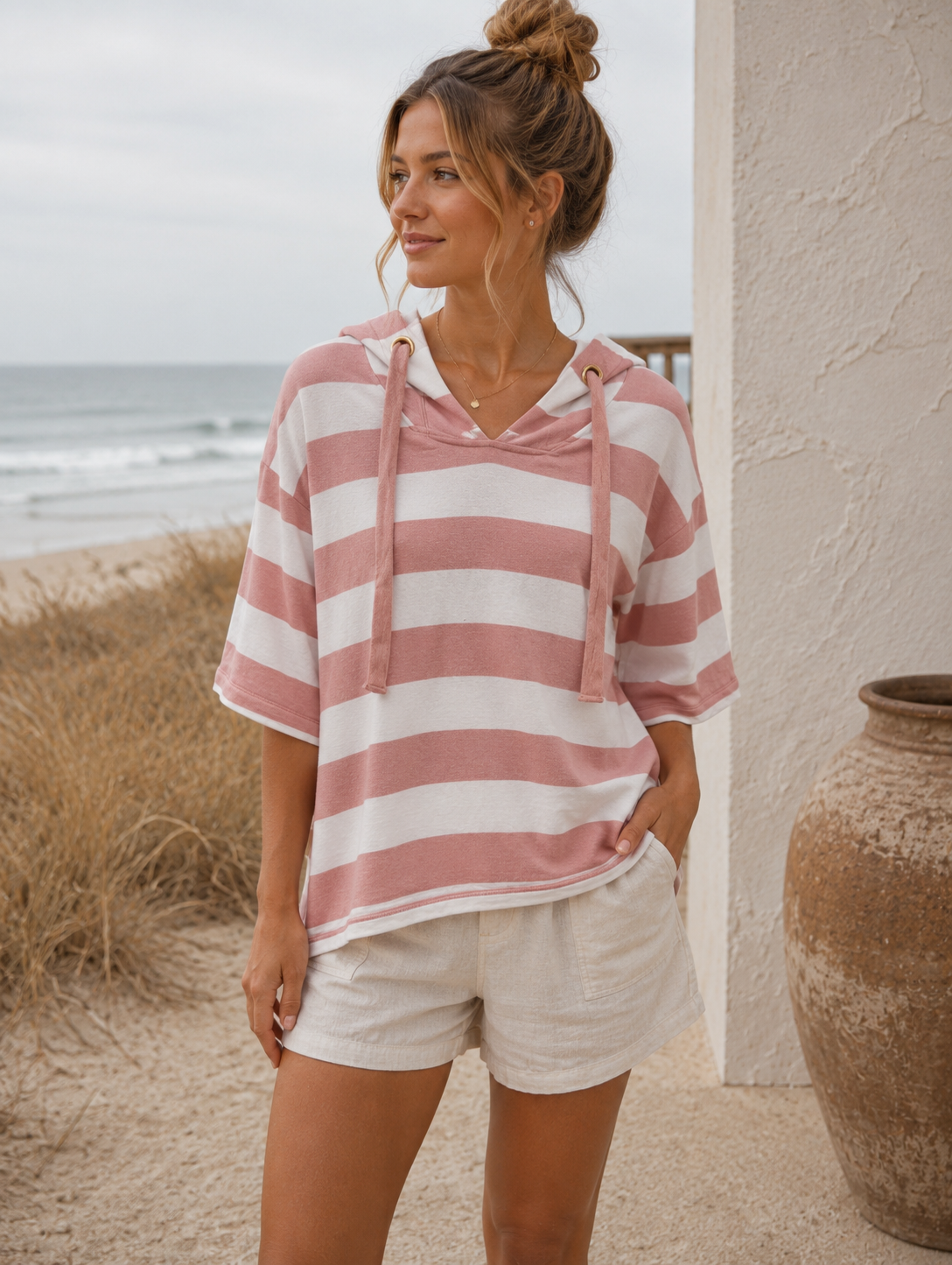 BLUSH TIDE PULLOVER