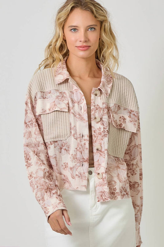 CAPPUCCINO MIXED MEDIA JACKET