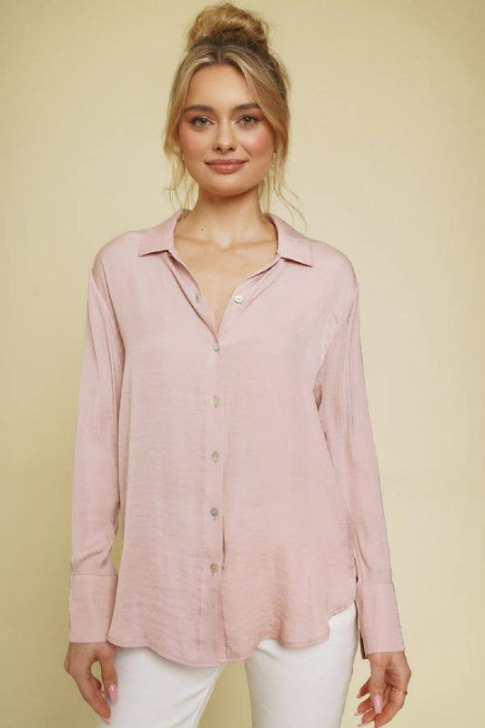 ROSE BUTTON UP
