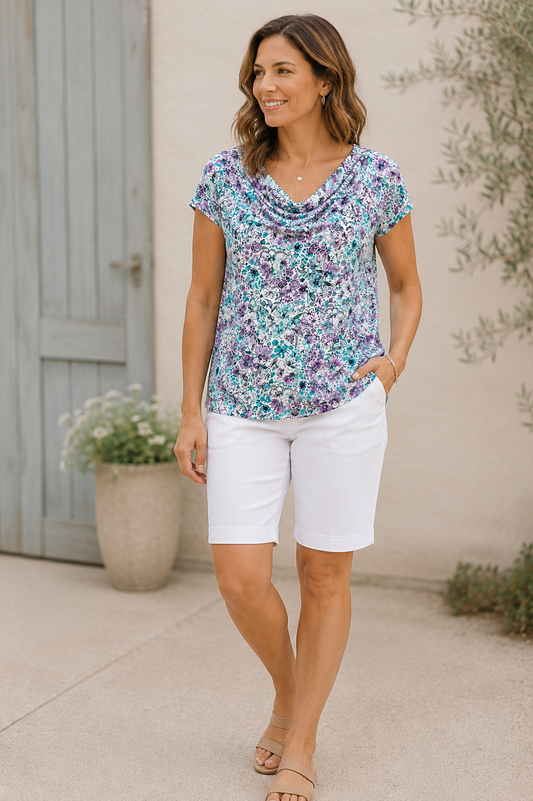 WILDFLOWER WHISPER PETITE TOP