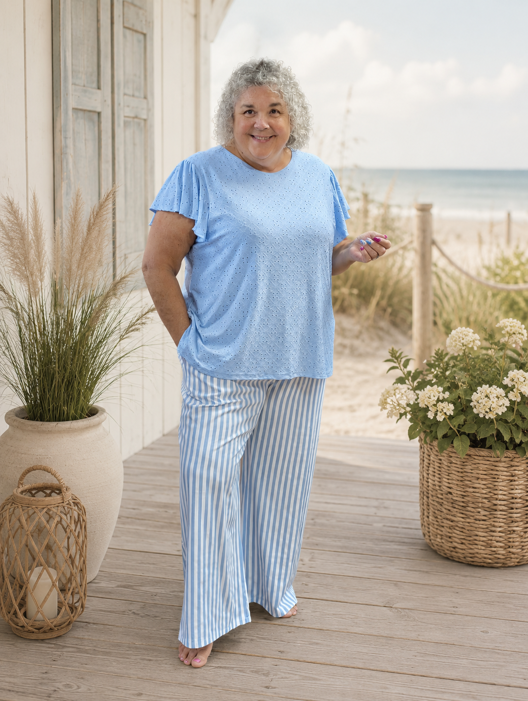 BLUEBIRD BEAUTY SHORT SLEEVE TOP