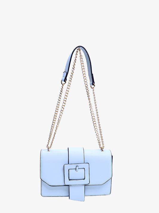 BLOSSOM SKY BLUE BUCKLE CROSSBODY