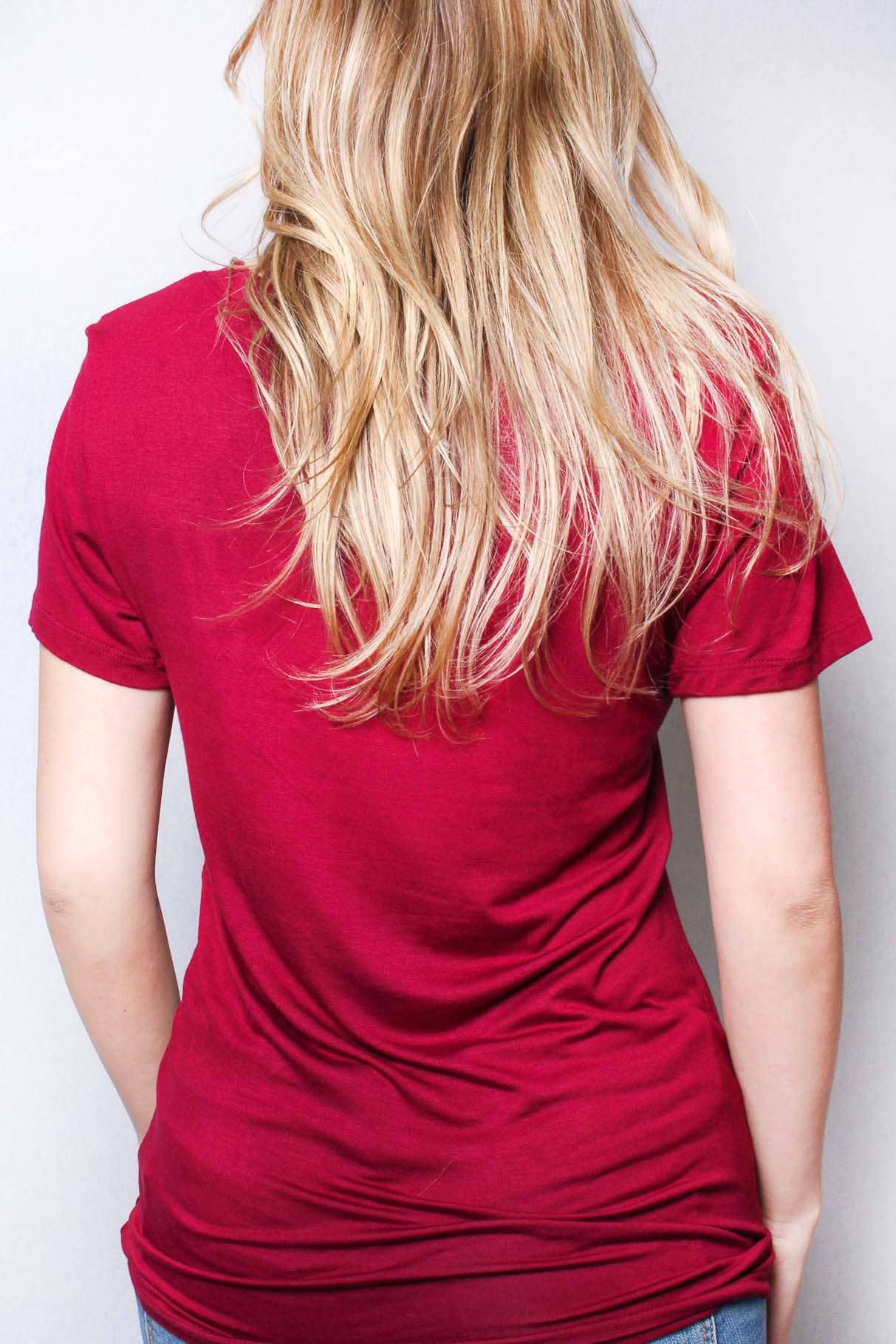 WINE  V NECK