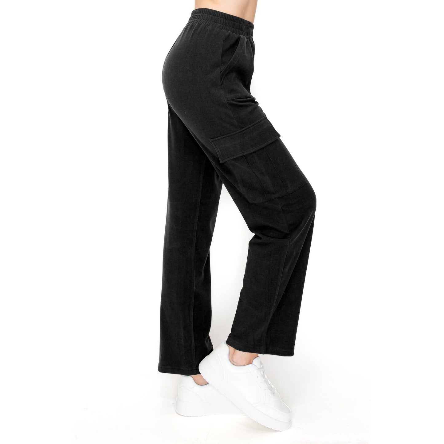 BLACK CARGO  LOUNGE PANT