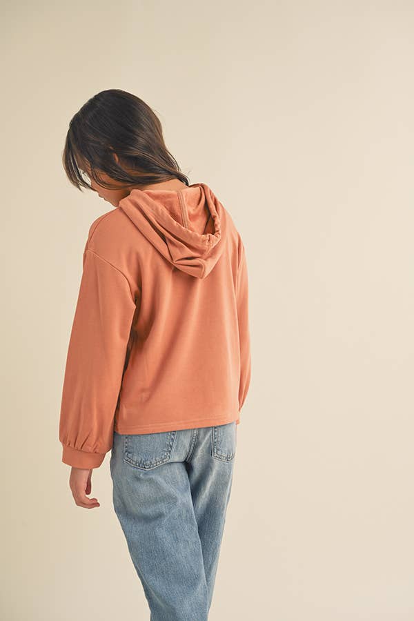 TWEEN RUST HOODIE