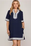 NAVY NAUTICAL DRESS SMALL THRU 2XL